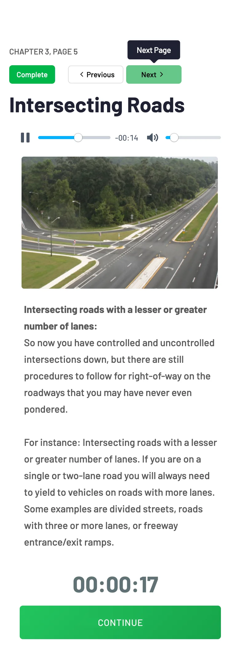 Virginia Driver US course lesson